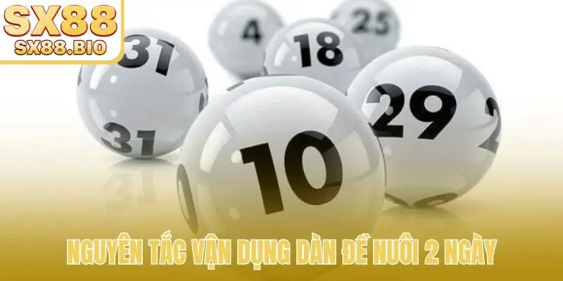 Nguyên tắc vận dụng dàn đề nuôi 2 ngày